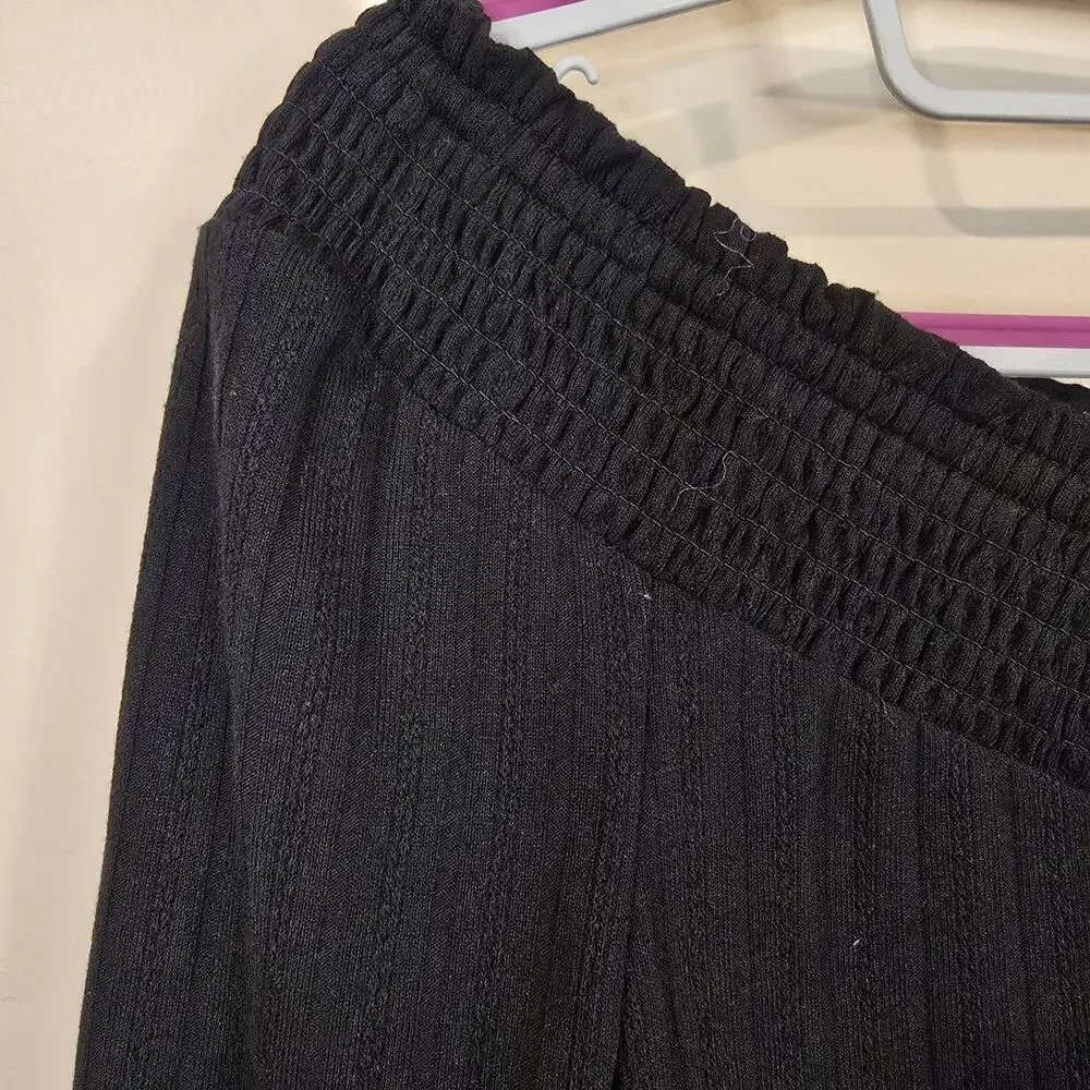 NEW NWT Women's Jessica Simpson Black Knit Ribbed Off The Shoulder Top | Small - Picture 5 of 10